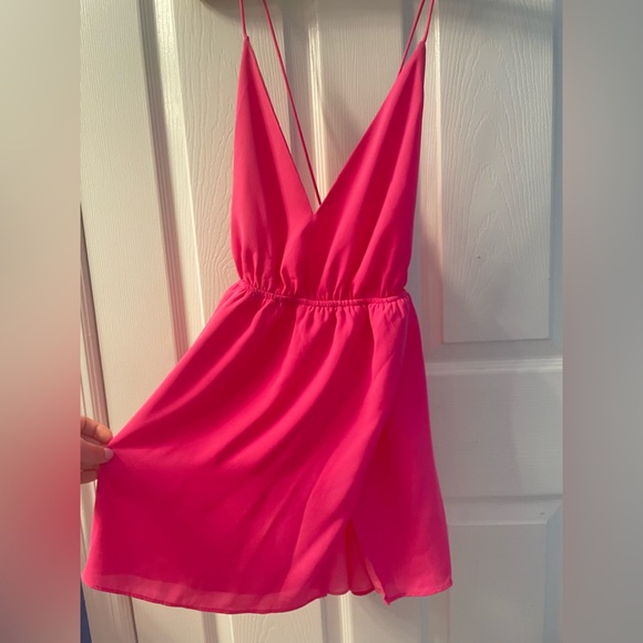 Revolve hot pink mini dress - Picture 3 of 13
